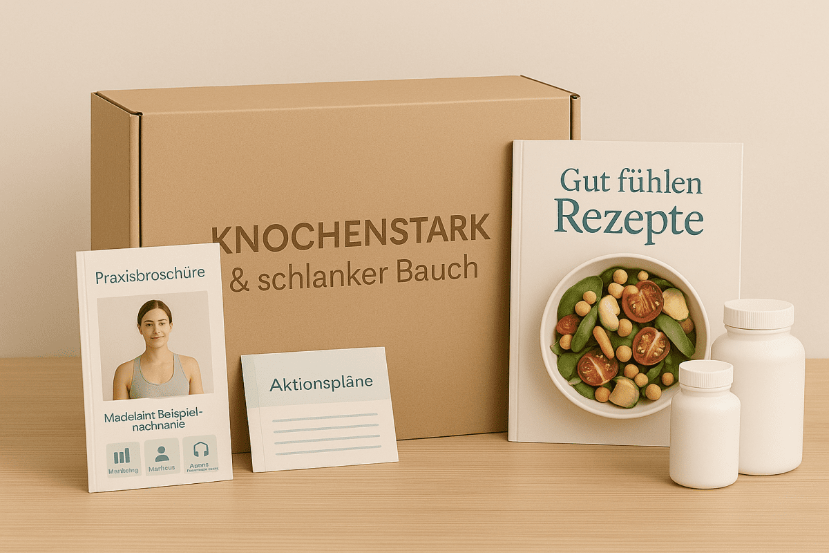 Jetzt zum Online-Kurs 'Knochenstark & Schlanker Bauch' auf Serumoleum anmelden", Dr. Ruth Mischnick, Bauchfett, Osteoporose