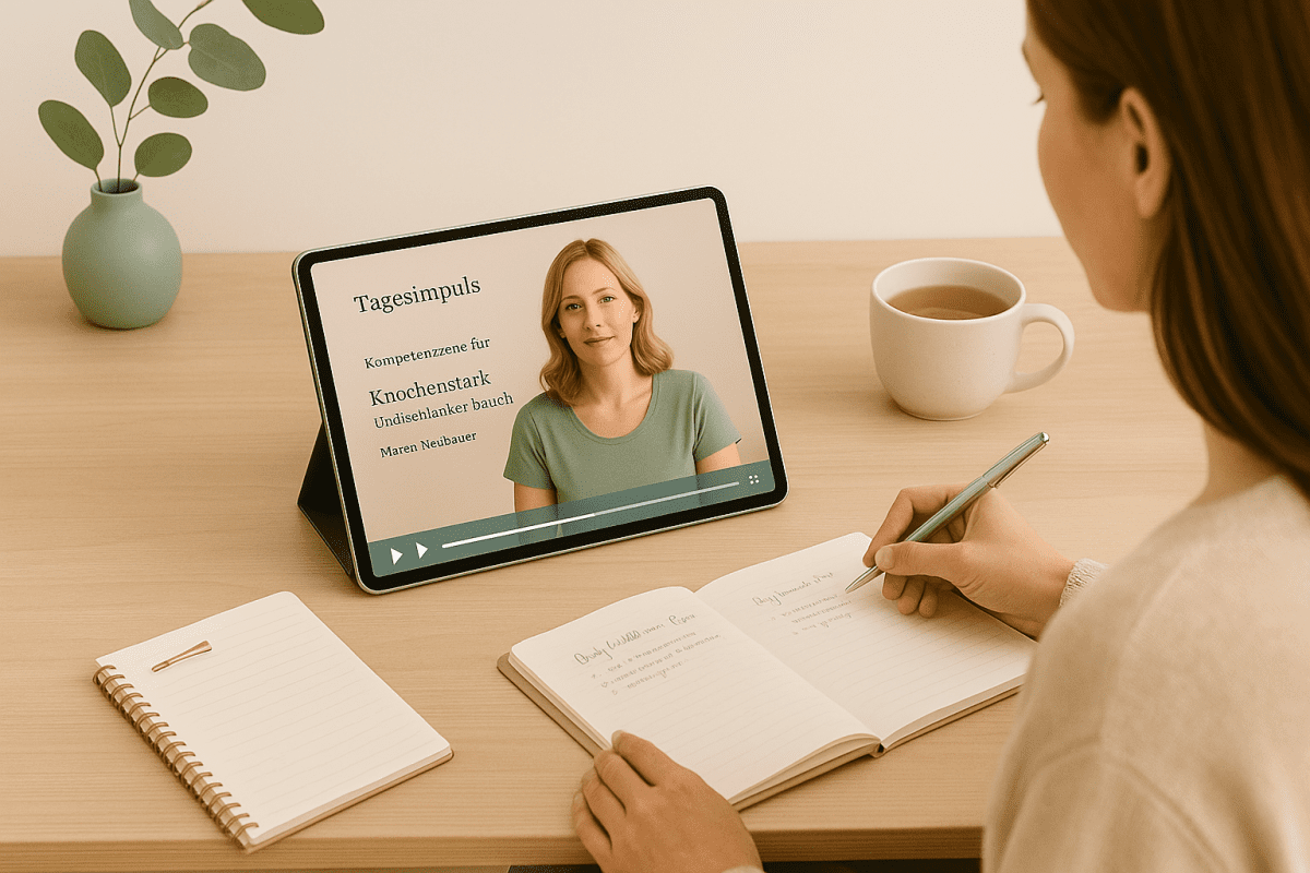 Jetzt zum Online-Kurs 'Knochenstark & Schlanker Bauch' auf Serumoleum anmelden", Dr. Ruth Mischnick, Bauchfett, Osteoporose