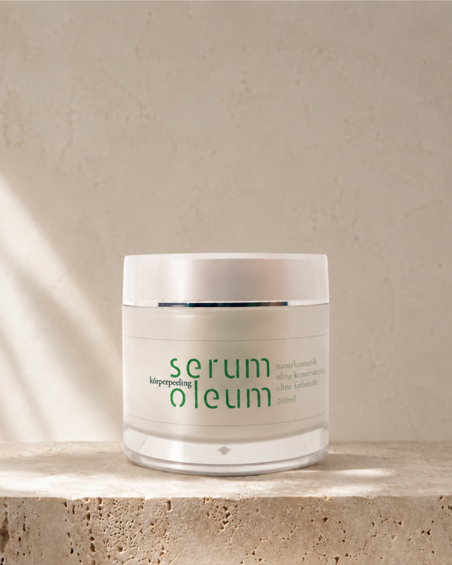 serum oleum pause, Produktfoto, Dr. Mischnick, well-aging in der Menopause, Körperpeeling serum Oleum