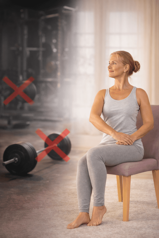 5-TAGE-CHALLENGE – GEZIELTE ÜBUNGEN FÜR DIE STELLEN, DIE BEI OSTEOPOROSE AM HÄUFIGSTEN BETROFFEN SIND 5 Tage. 5 kritische Stellen. Auch OHNE Vorerfahrung, ohne Geräte und auch wenn du bisher nichts gespürt hast. Dr. Ruth Mischnick